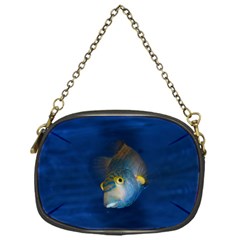 Fish Blue Animal Water Nature Chain Purses (one Side)  by Amaryn4rt