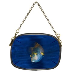 Fish Blue Animal Water Nature Chain Purses (two Sides)  by Amaryn4rt