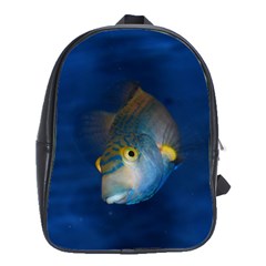 Fish Blue Animal Water Nature School Bags(large)  by Amaryn4rt