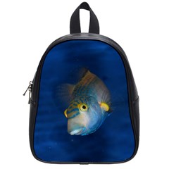 Fish Blue Animal Water Nature School Bags (Small) 