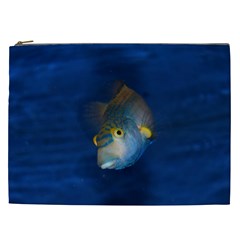 Fish Blue Animal Water Nature Cosmetic Bag (xxl)  by Amaryn4rt