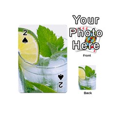 Cold Drink Lime Drink Cocktail Playing Cards 54 (mini)  by Amaryn4rt