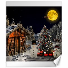 Christmas Landscape Canvas 20  X 24   by Amaryn4rt