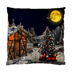 Christmas Landscape Standard Cushion Case (one Side) by Amaryn4rt