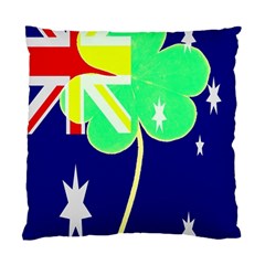 Irish Australian Australia Ireland Shamrock Funny St Patrick Flag Standard Cushion Case (one Side) by yoursparklingshop