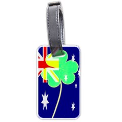 Irish Australian Australia Ireland Shamrock Funny St Patrick Flag Luggage Tags (one Side)  by yoursparklingshop