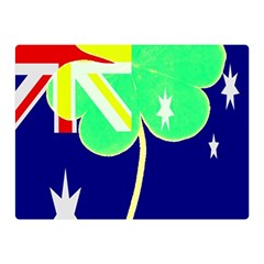 Irish Australian Australia Ireland Shamrock Funny St Patrick Flag Double Sided Flano Blanket (mini)  by yoursparklingshop