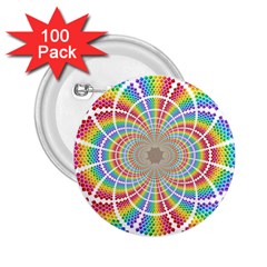 Color Background Structure Lines 2 25  Buttons (100 Pack) 