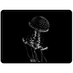Jellyfish Underwater Sea Nature Double Sided Fleece Blanket (large)  by Amaryn4rt