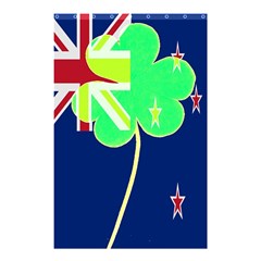 Irishshamrock New Zealand Ireland Funny St Patrick Flag Shower Curtain 48  X 72  (small)  by yoursparklingshop