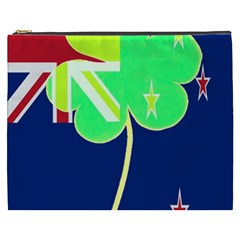 IrishShamrock New Zealand Ireland Funny St Patrick Flag Cosmetic Bag (XXXL) 