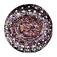 Mosaic Colorful Abstract Circular Round Filigree Ornament (2side) by Amaryn4rt