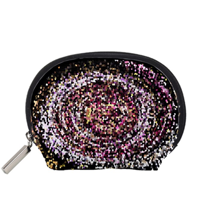 Mosaic Colorful Abstract Circular Accessory Pouches (Small) 