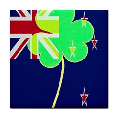 Irish Shamrock New Zealand Ireland Funny St Patrick Flag Face Towel