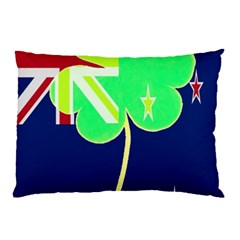 Irish Shamrock New Zealand Ireland Funny St Patrick Flag Pillow Case