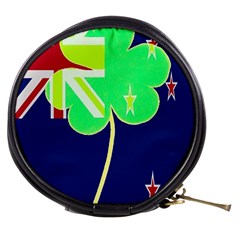 Irish Shamrock New Zealand Ireland Funny St Patrick Flag Mini Makeup Bags by yoursparklingshop
