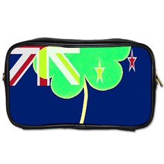 Irish Shamrock New Zealand Ireland Funny St Patrick Flag Toiletries Bags 2-Side