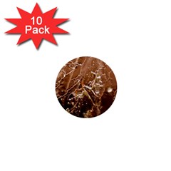Ice Iced Structure Frozen Frost 1  Mini Buttons (10 Pack)  by Amaryn4rt