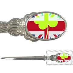 Irish British Shamrock United Kingdom Ireland Funny St  Patrick Flag Letter Openers by yoursparklingshop