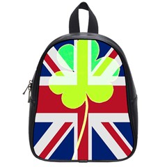 Irish British Shamrock United Kingdom Ireland Funny St  Patrick Flag School Bags (small)  by yoursparklingshop