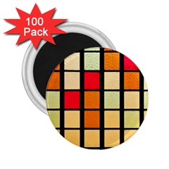 Mozaico Colors Glass Church Color 2 25  Magnets (100 Pack)  by Amaryn4rt