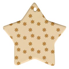 Pattern Gingerbread Star Ornament (Star) 