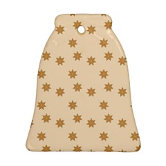 Pattern Gingerbread Star Bell Ornament (2 Sides)