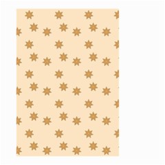 Pattern Gingerbread Star Small Garden Flag (Two Sides)