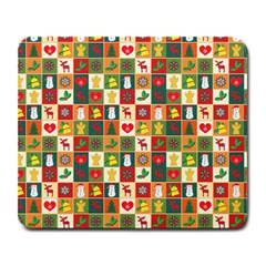 Pattern Christmas Patterns Large Mousepads by Amaryn4rt