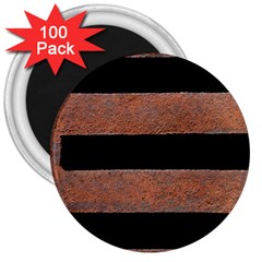 Stainless Rust Texture Background 3  Magnets (100 Pack)