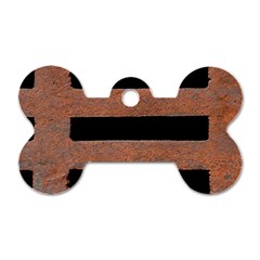 Stainless Rust Texture Background Dog Tag Bone (one Side) by Amaryn4rt