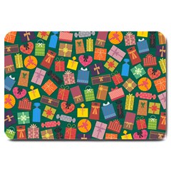 Presents Gifts Background Colorful Large Doormat 