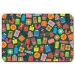 Presents Gifts Background Colorful Large Doormat  30 x20  Door Mat