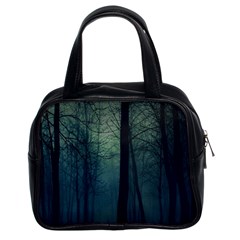 Dark Night Forest Classic Handbags (2 Sides) by Brittlevirginclothing