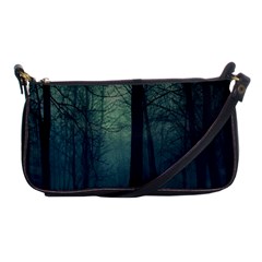 Dark Night Forest Shoulder Clutch Bags by Brittlevirginclothing