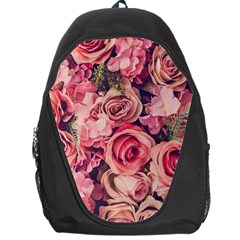 Beautiful Pink Roses Backpack Bag by Brittlevirginclothing