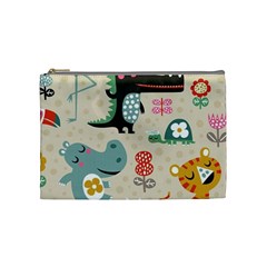 Lovely Cartoon Animals Cosmetic Bag (medium)  by Brittlevirginclothing