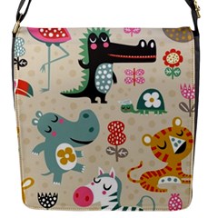 Lovely Cartoon Animals Flap Messenger Bag (s) by Brittlevirginclothing