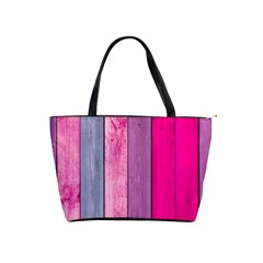 Pink Colored Wood Shoulder Handbags by Brittlevirginclothing