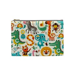 Lovely Small Cartoon Animals Cosmetic Bag (medium)  by Brittlevirginclothing