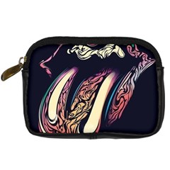 The Rolling Stones Glowing Logo Digital Camera Cases by Brittlevirginclothing