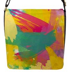 Colorful Paint Brush  Flap Messenger Bag (s) by Brittlevirginclothing