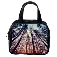 Lovely Up View Forest  Classic Handbags (one Side) by Brittlevirginclothing