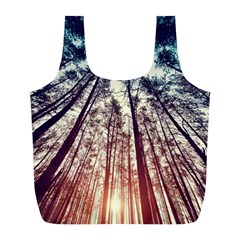 Lovely Up View Forest  Full Print Recycle Bags (l)  by Brittlevirginclothing