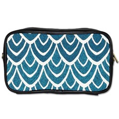 Blue Fish Scales  Toiletries Bags 2-side