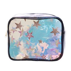 Pastel Colored Stars  Mini Toiletries Bags by Brittlevirginclothing