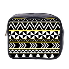 Black Bohemian Mini Toiletries Bag 2-side by Brittlevirginclothing