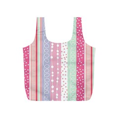 Pink Colored Sparkled Wood Full Print Recycle Bags (s)  by Brittlevirginclothing