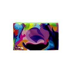 Colorful Lion s Face  Cosmetic Bag (xs) by Brittlevirginclothing