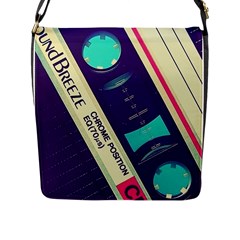 Vintage Casette  Flap Messenger Bag (l)  by Brittlevirginclothing